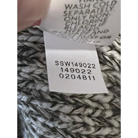 J. Jill Pure Jill‎ Two Toned Green Marled Cardigan Sweater Tie Front Women L - Picture 10 of 10